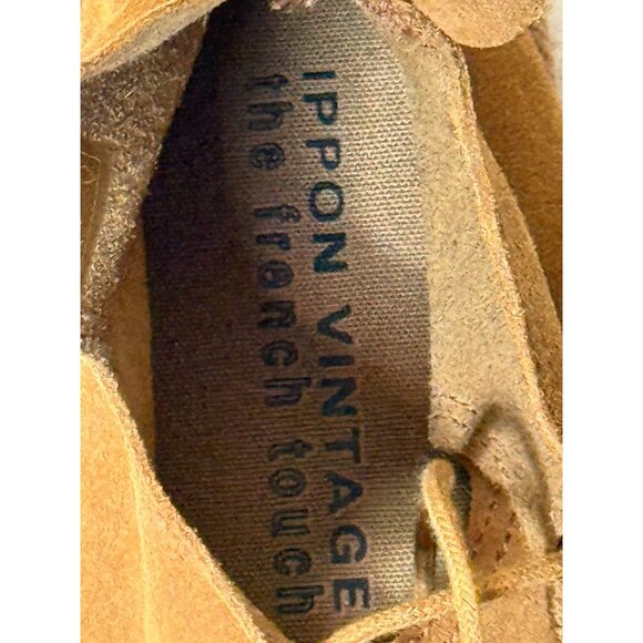 Ippon Vintage Brown Suede Lace Up Espadrilles Flats Size 38 - Picture 11 of 11